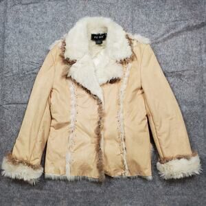 FUDA Coat Womens XL‎ Penny Lane Shearling Afghan Retro Bohemian Winter Hippie